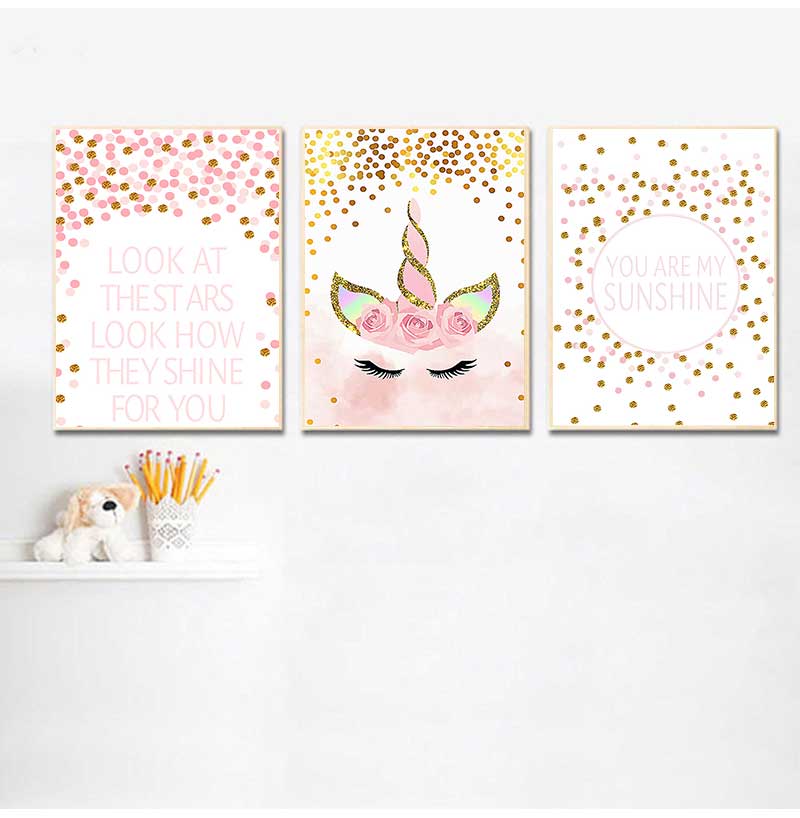 Baby Girl Nursery Quotes - Dekoratif Resim Bebek Kız Yatak Odası