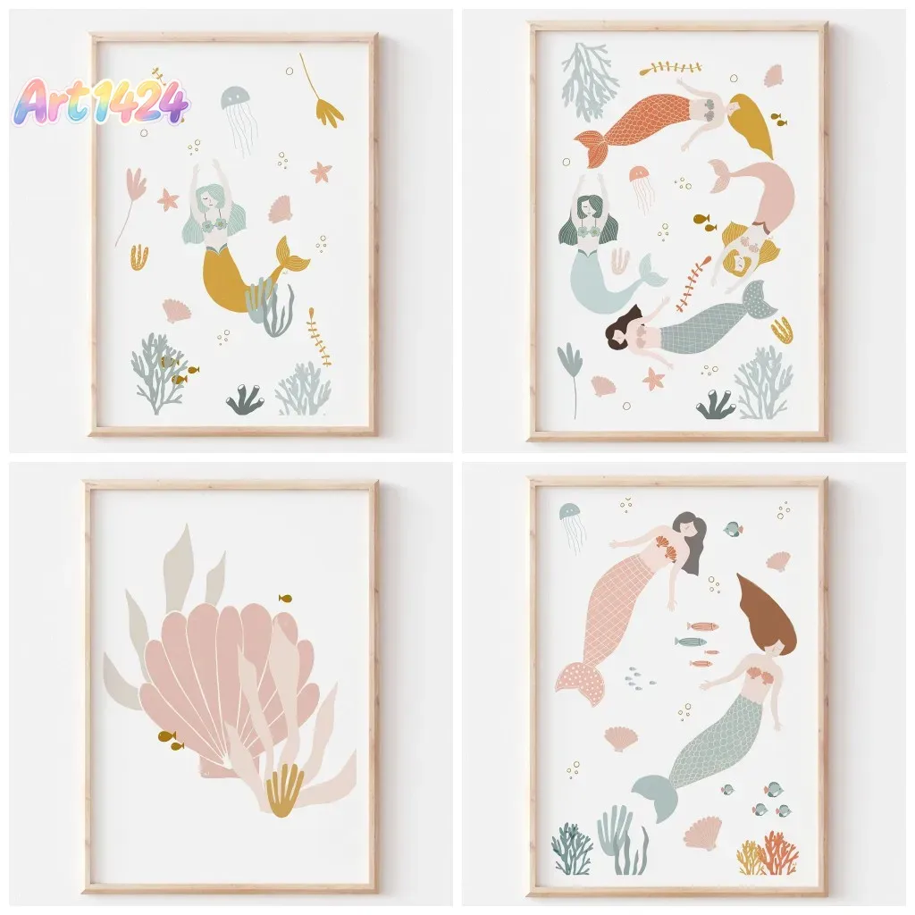 Baby Nursery Themes Girl - Boho Çocuk Odası Okyanus Temalı Pembe