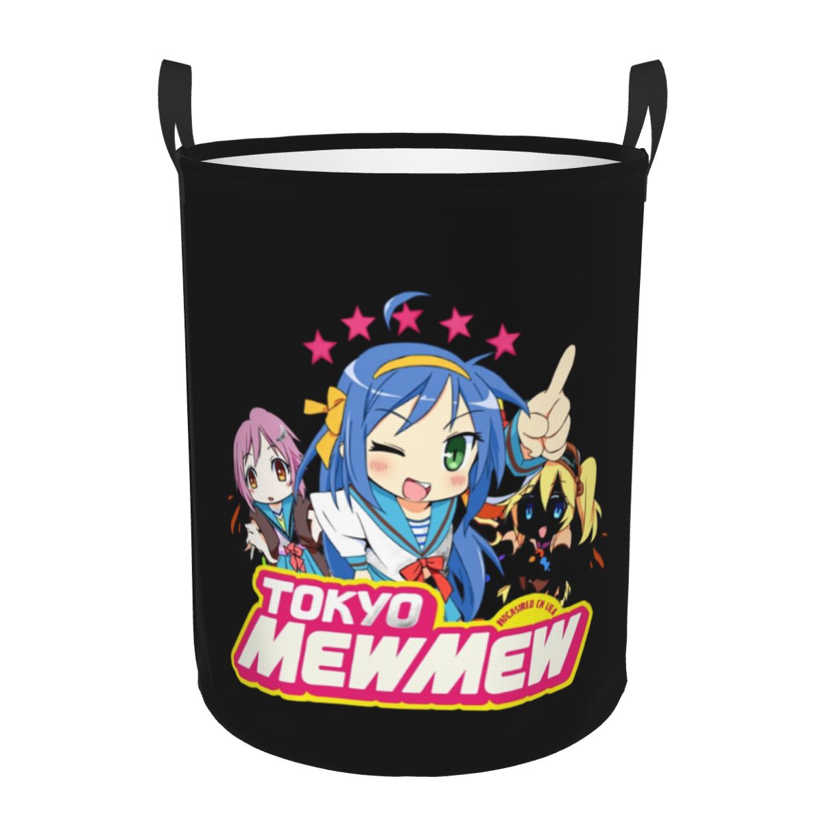 Baby Nursery Laundry Hamper - Şanslı Yıldızlar Kawaii Japon Anime Çamaşır