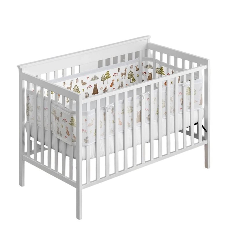 Baby Nursery Sets - WOWFU-Nefes Alabilen Fileli Beşik Astar Seti