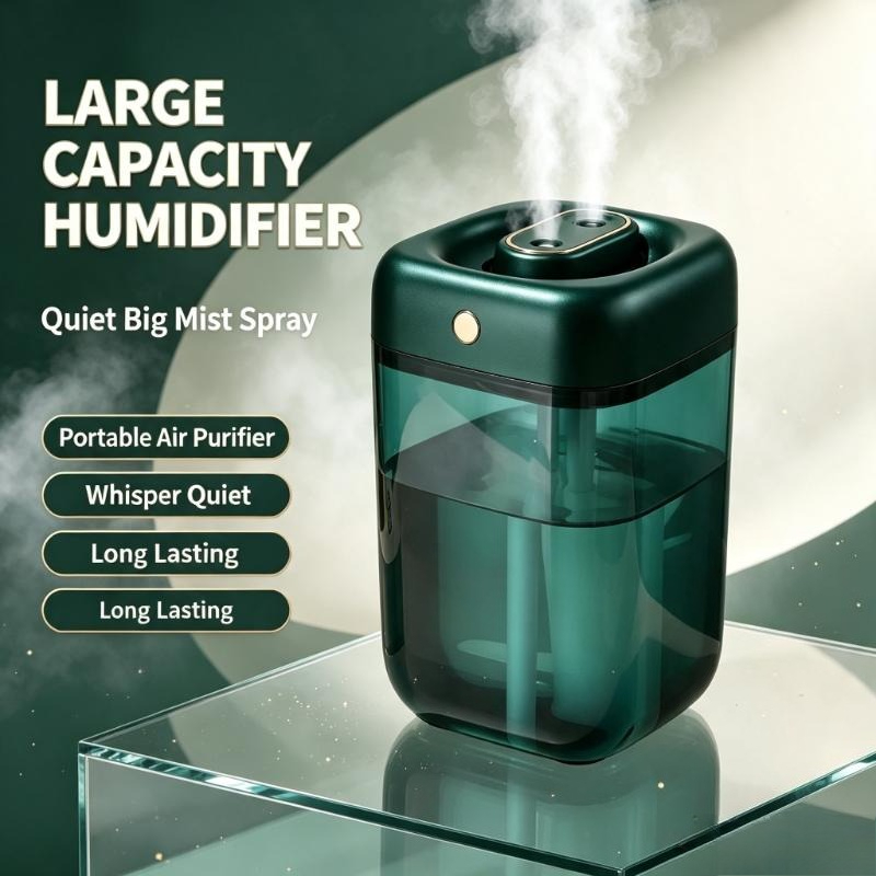 Baby Nursery Air Purifier - Taşınabilir Sessiz Büyük Kapasiteli Nemlendirici Hava