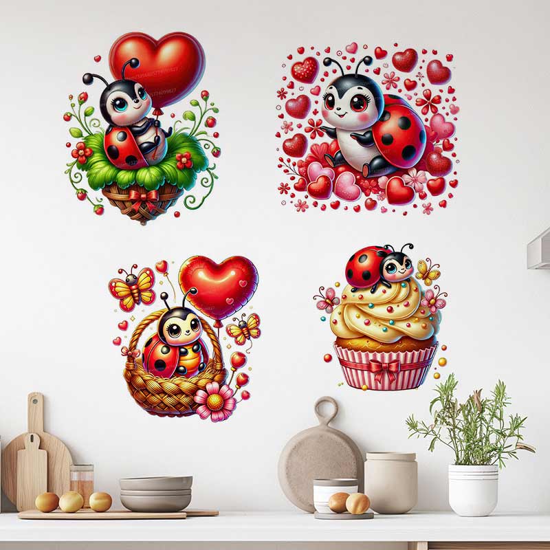 Sevimli Uğur Böceği Duvar Stic - Baby Nursery Mural Wallpaper incelemesi ve fiyatı