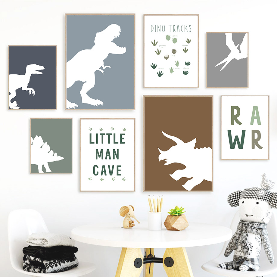 (2D tuval boyama)Jurassic Dino - Baby Girl Nursery Quotes incelemesi ve fiyatı
