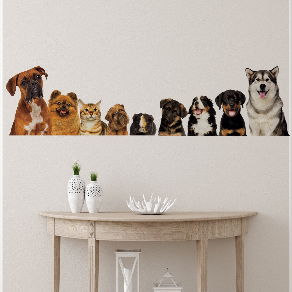 C30 #9 sevimli kediler ve köpe - Baby Nursery Decals incelemesi ve fiyatı