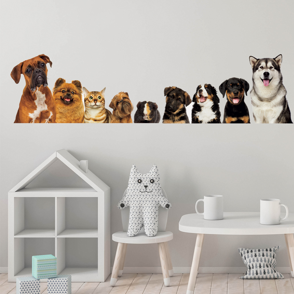 C30 #9 sevimli kediler ve köpe - Baby Nursery Decals incelemesi ve fiyatı
