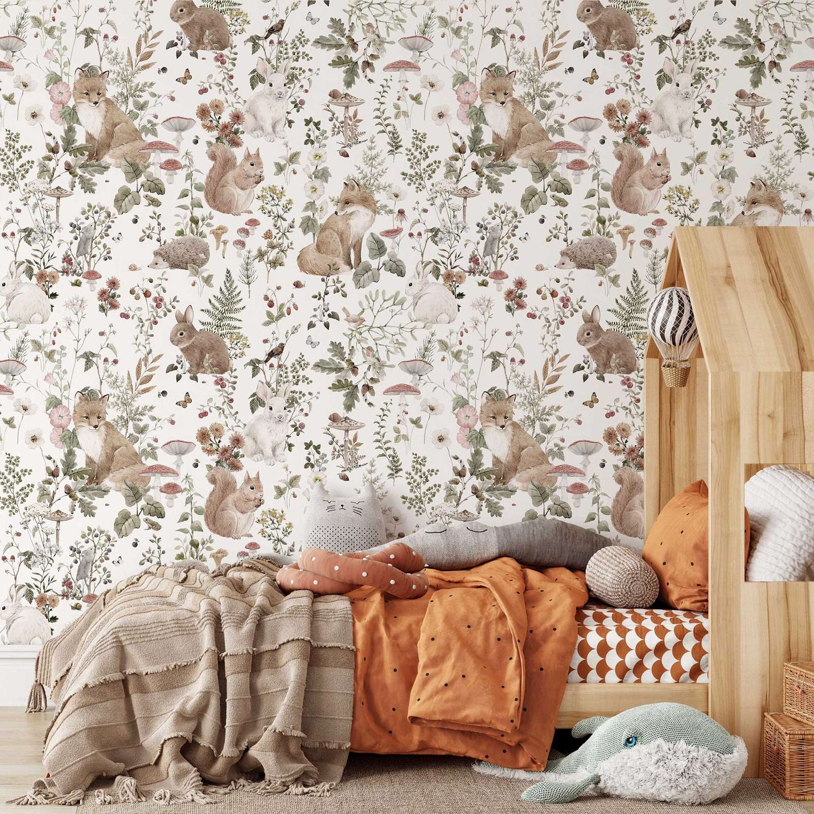 Orman Bebekler MuraL, Erkek Kr - Baby Nursery Mural Wallpaper incelemesi ve fiyatı