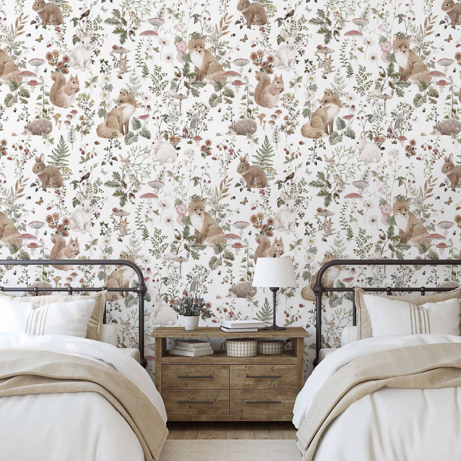 Orman Bebekler MuraL, Erkek Kr - Baby Nursery Mural Wallpaper incelemesi ve fiyatı