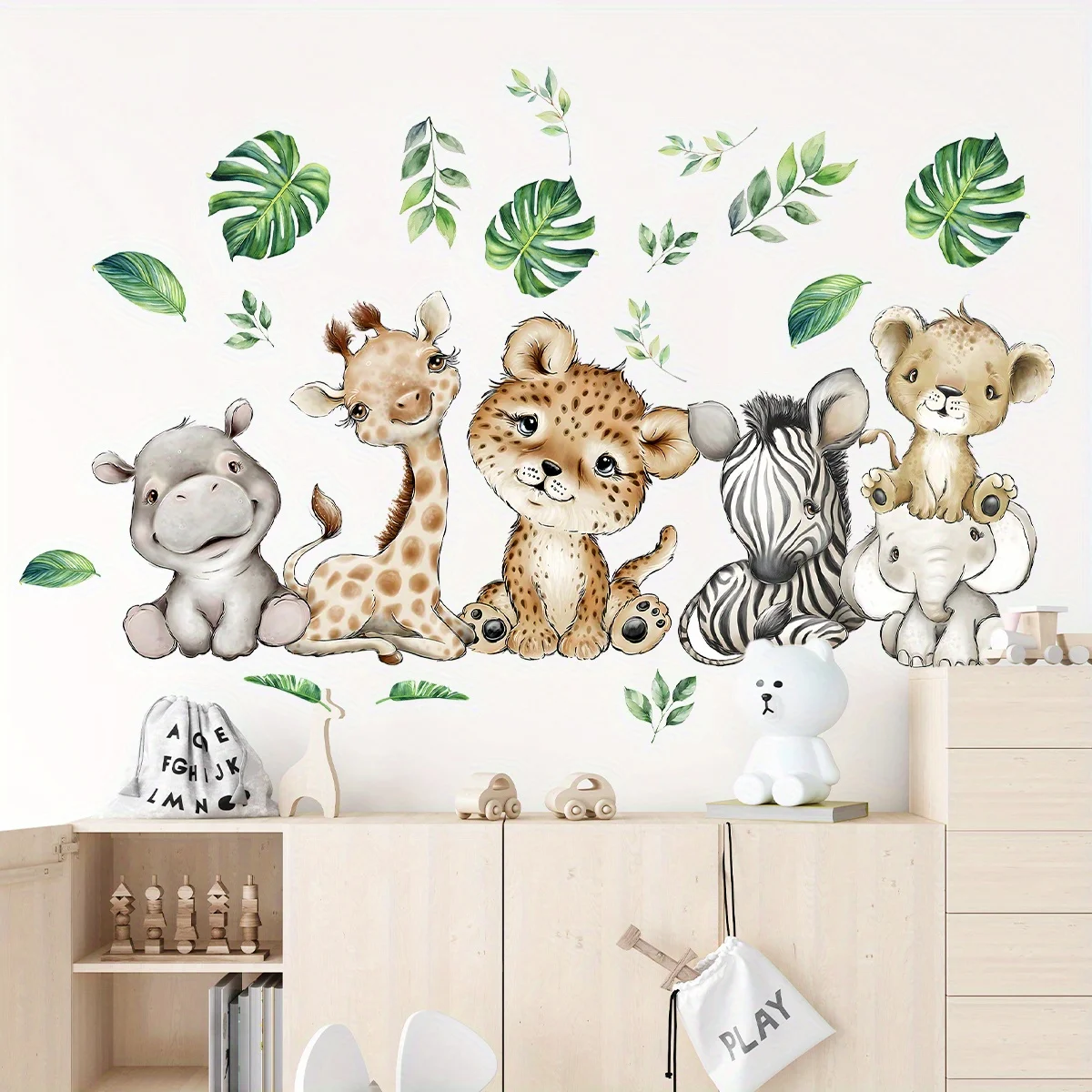 1 adet karikatür sevimli su ay - Baby Nursery Decals incelemesi ve fiyatı