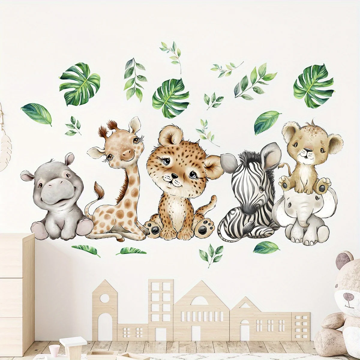 1 adet karikatür sevimli su ay - Baby Nursery Decals incelemesi ve fiyatı
