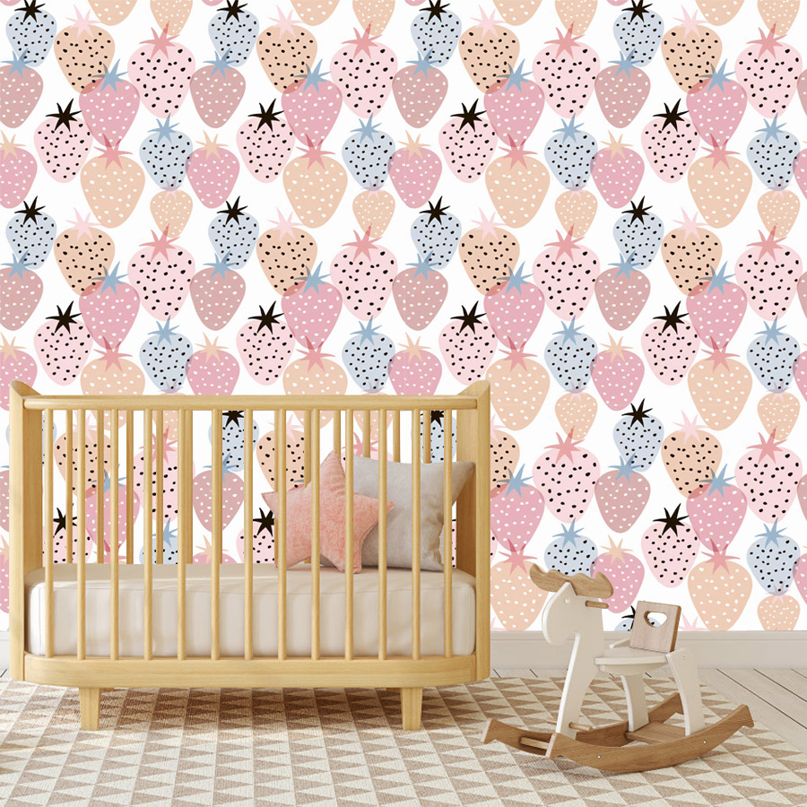 12+ Sevimli Kreş Çilek Desenli - Baby Nursery Mural Wallpaper incelemesi ve fiyatı