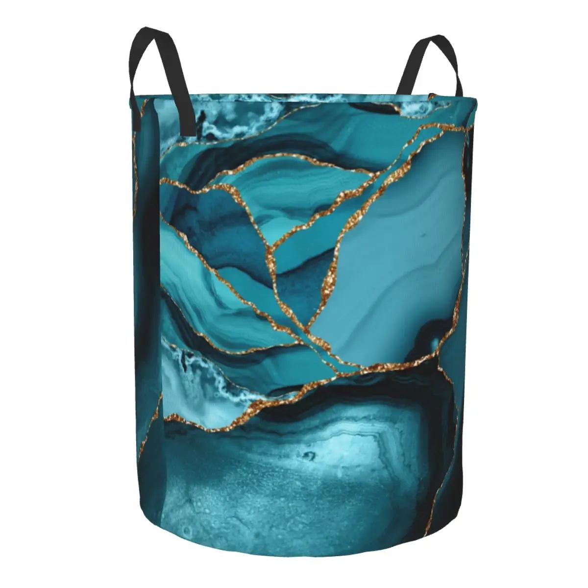 Özel Deniz Mavisi Ve Altın Mer - Baby Nursery Laundry Hamper incelemesi ve fiyatı