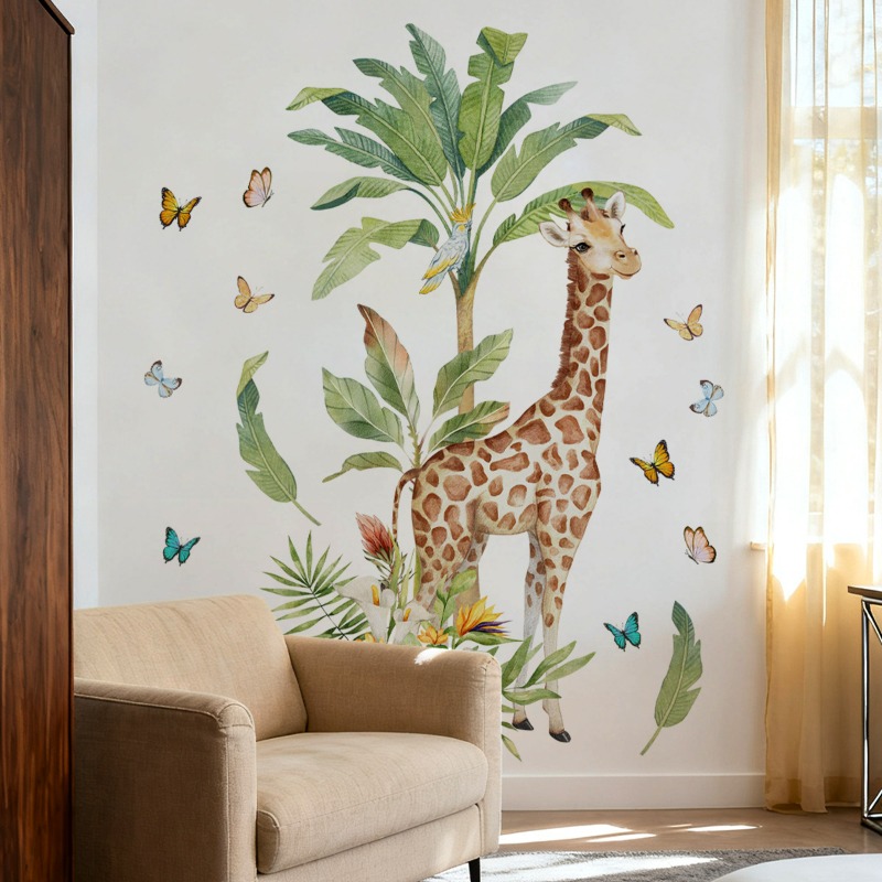 Büyük Orman Hayvan Zürafa Duva - Baby Nursery Mural Wallpaper incelemesi ve fiyatı
