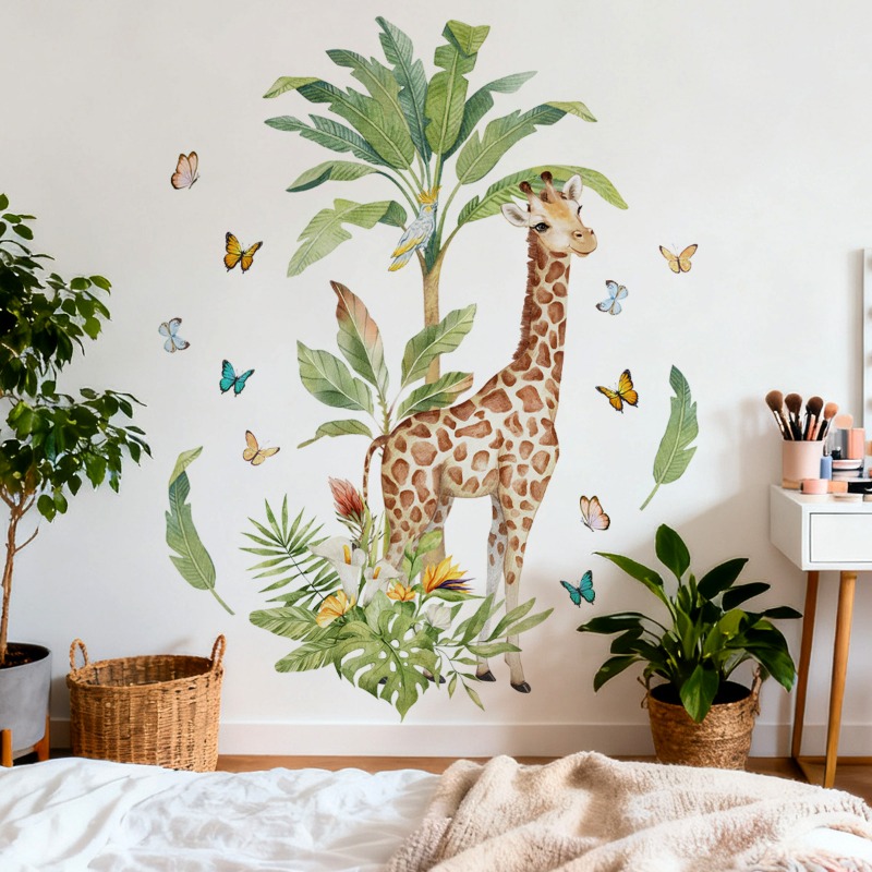 Büyük Orman Hayvan Zürafa Duva - Baby Nursery Mural Wallpaper incelemesi ve fiyatı