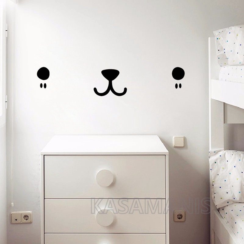 Sevimli Kawaii yüzü duvar sana - Baby Nursery Needs incelemesi ve fiyatı