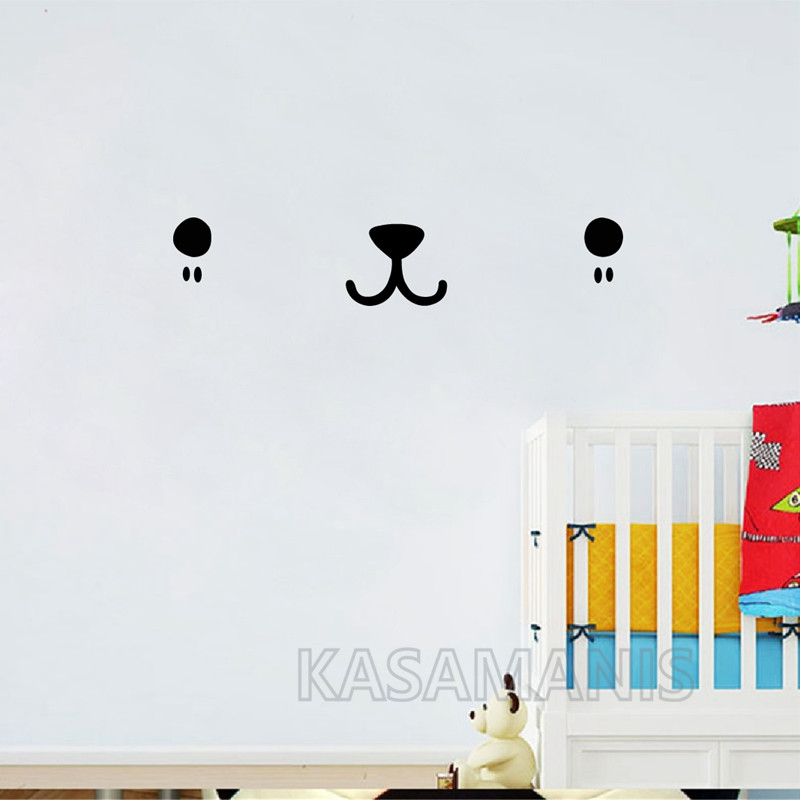 Sevimli Kawaii yüzü duvar sana - Baby Nursery Needs incelemesi ve fiyatı