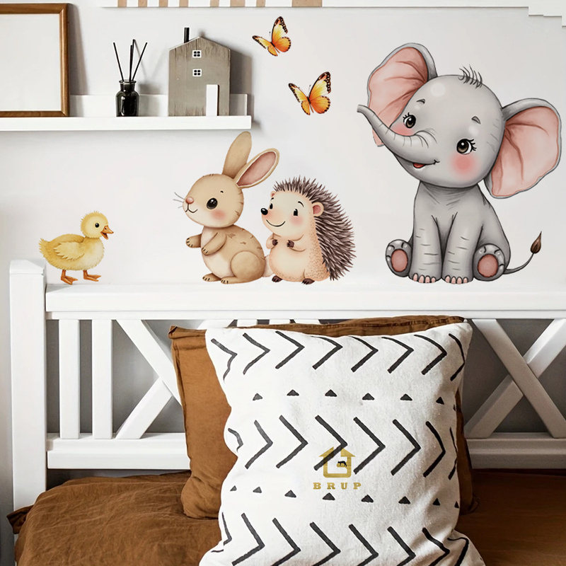 Karikatür Hayvan Duvar Sticker - Baby Nursery Decals incelemesi ve fiyatı