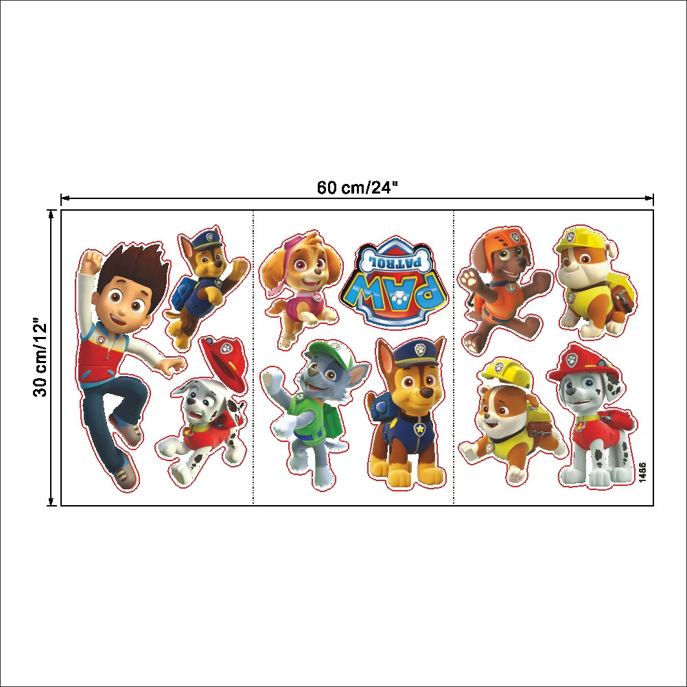 Karikatür Paw Patrol duvar çık - Baby Nursery Decals incelemesi ve fiyatı