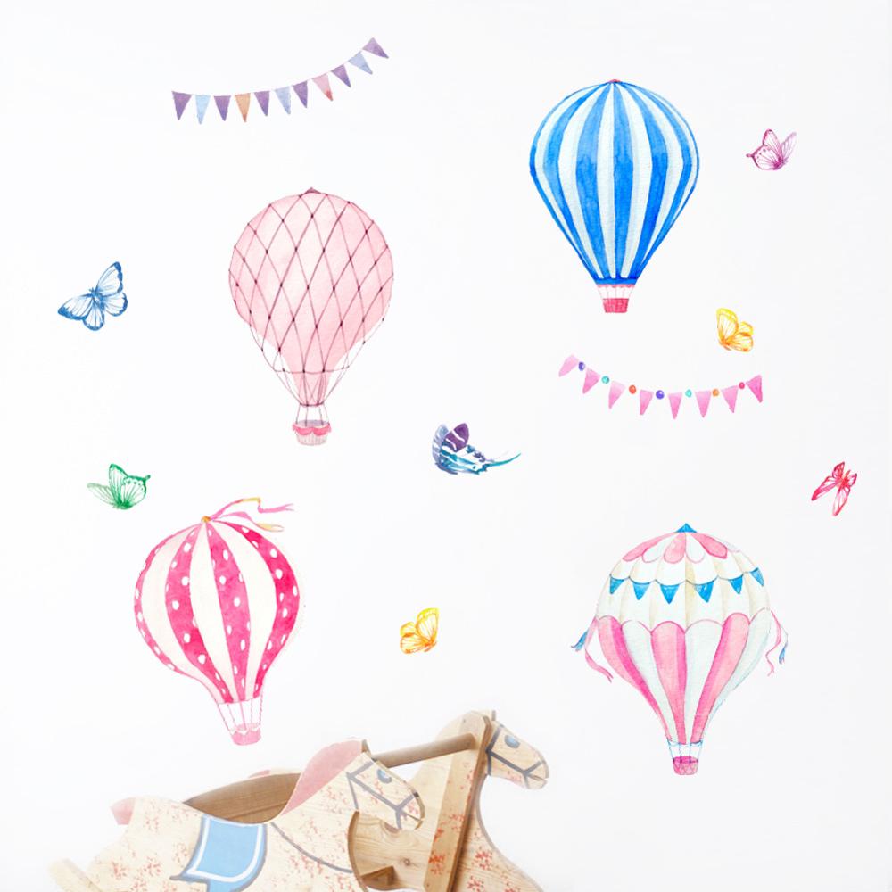 Karikatür Sıcak Hava Balonu Du - Baby Nursery Mural Wallpaper incelemesi ve fiyatı