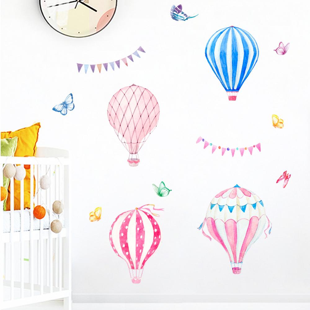 Karikatür Sıcak Hava Balonu Du - Baby Nursery Mural Wallpaper incelemesi ve fiyatı