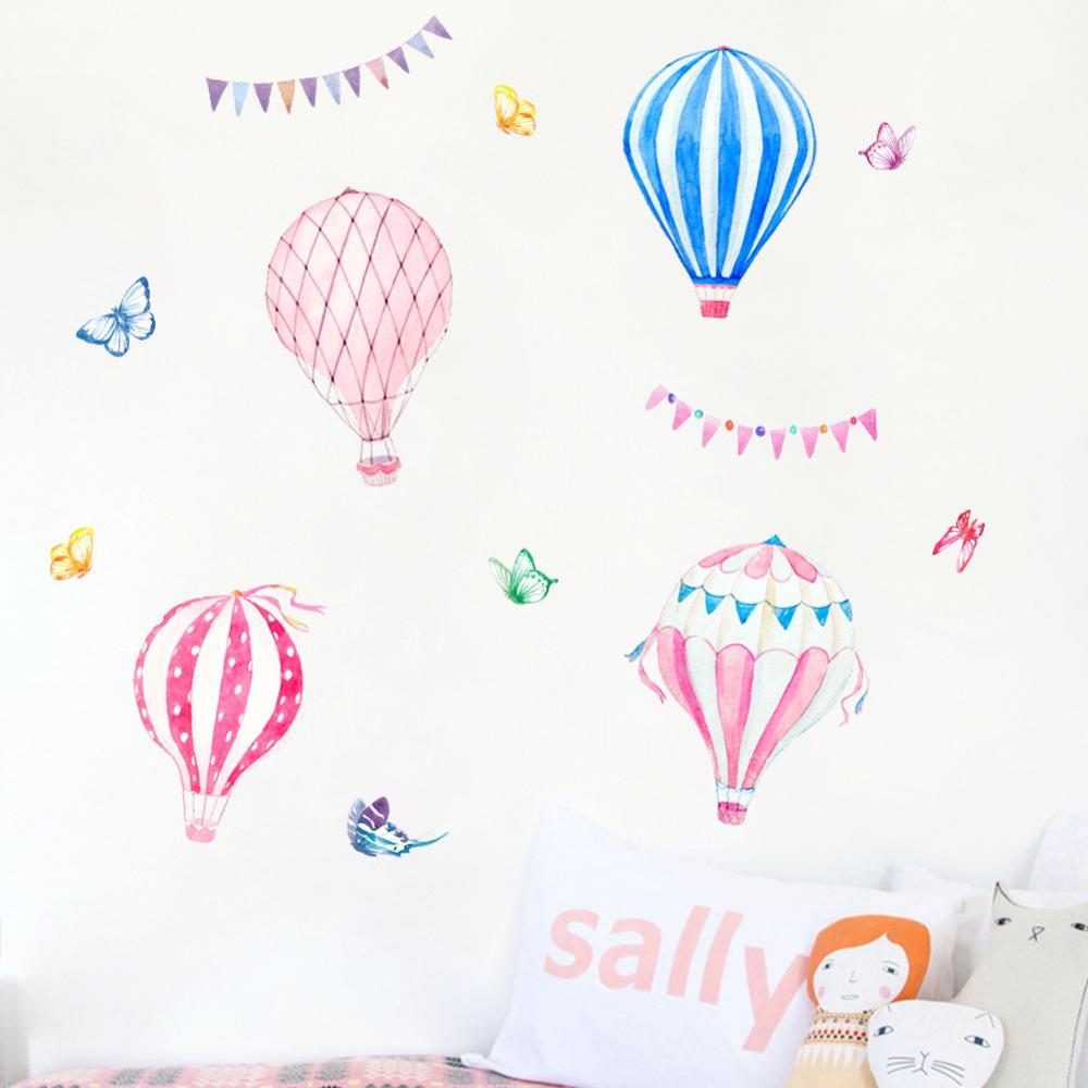 Karikatür Sıcak Hava Balonu Du - Baby Nursery Mural Wallpaper incelemesi ve fiyatı
