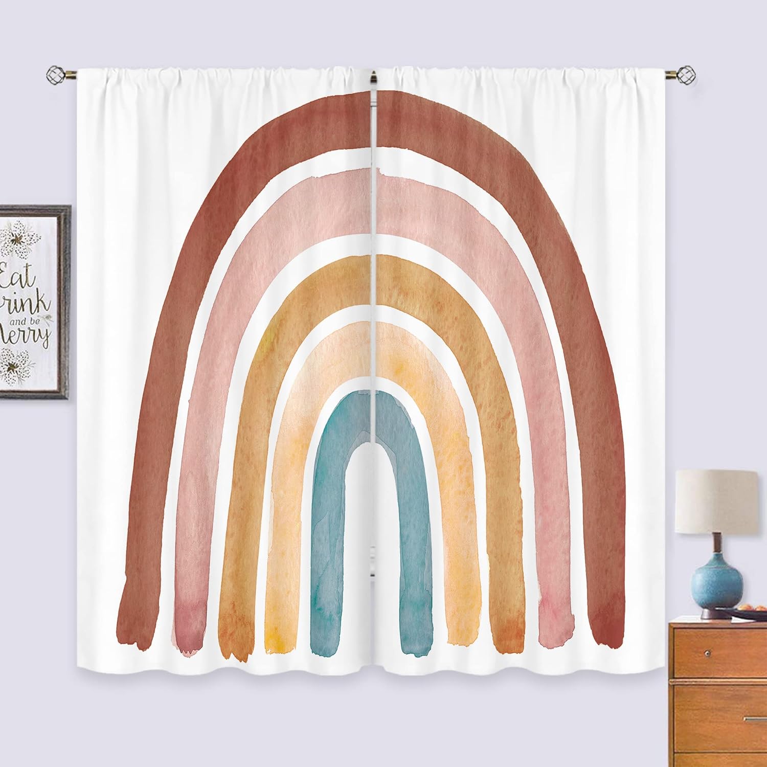 Çocuklar için Boho Gökkuşağı P - Baby Nursery Curtains incelemesi ve fiyatı