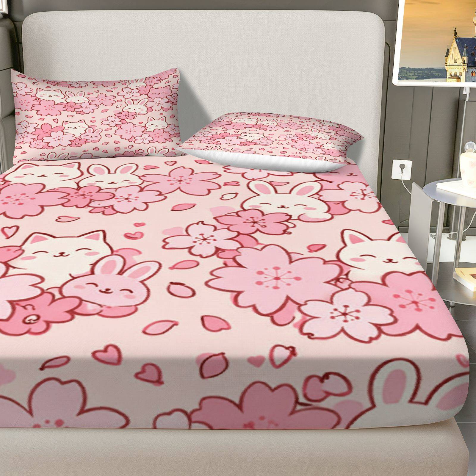 Sakura Tavşan Kedi Yatak Seti, - Baby Nursery Sets incelemesi ve fiyatı