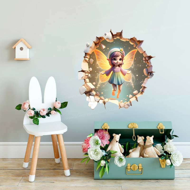 Peri Kelebek Duvar Sticker Beb - Baby Nursery Mural Wallpaper incelemesi ve fiyatı