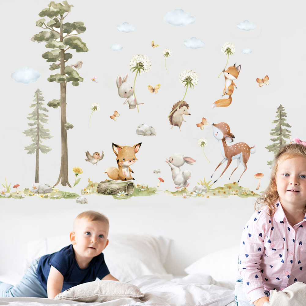 Sevimli Orman Hayvanları duvar - Baby Girl Nursery Quotes incelemesi ve fiyatı