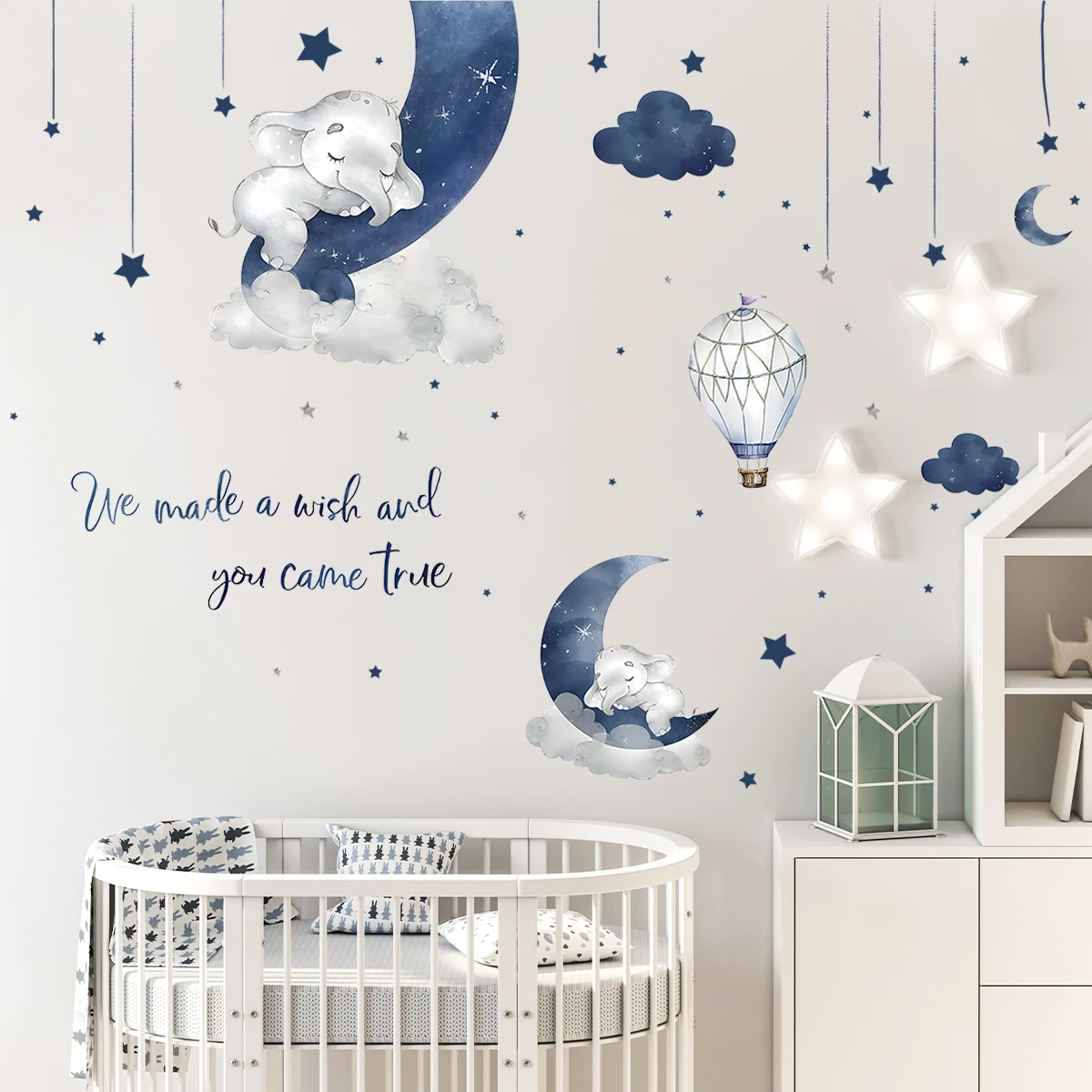 1 adet karikatür hayvan fil du - Baby Girl Nursery Quotes incelemesi ve fiyatı