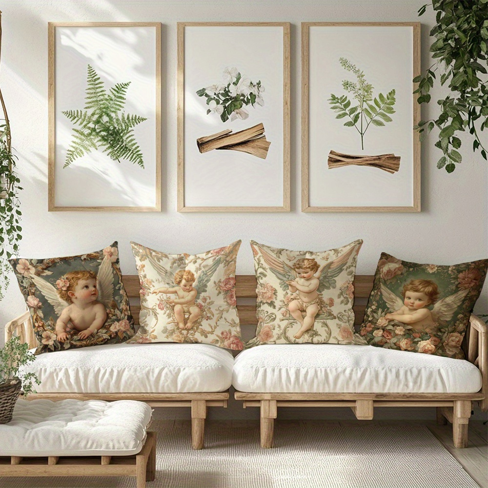Baskılı Melek Çiçekli Yastık K - Baby Nursery Sets incelemesi ve fiyatı
