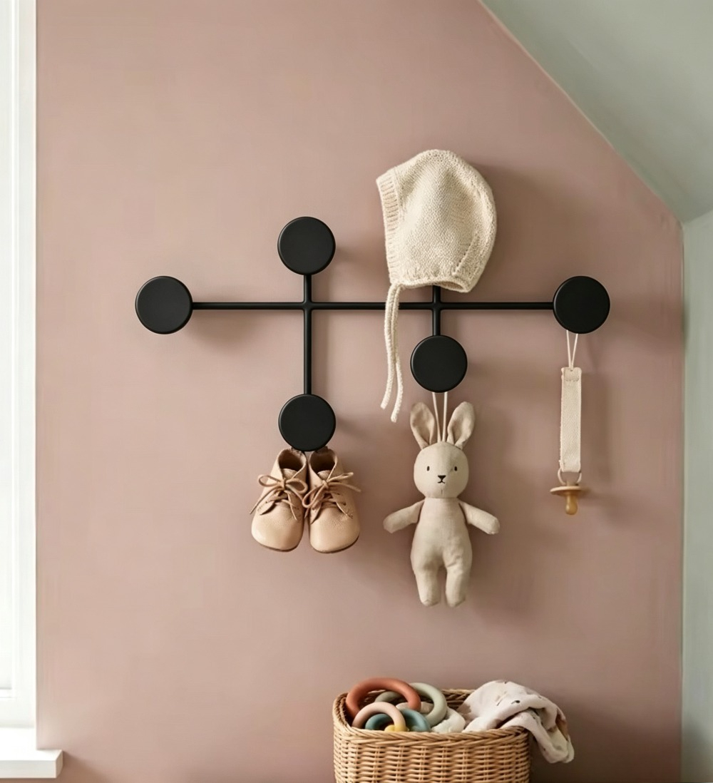 Modern Siyah Metal Duvara Mont - Baby Nursery Hooks incelemesi ve fiyatı