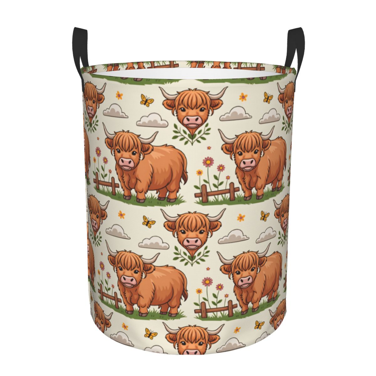 Karikatür Yayla İnekleri Çamaş - Baby Nursery Laundry Hamper incelemesi ve fiyatı