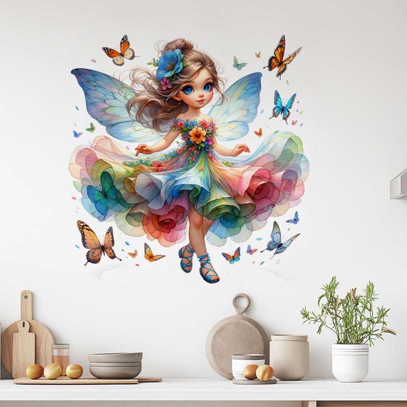 Peri Duvar Sticker Bebek Çocuk - Baby Nursery Mural Wallpaper incelemesi ve fiyatı