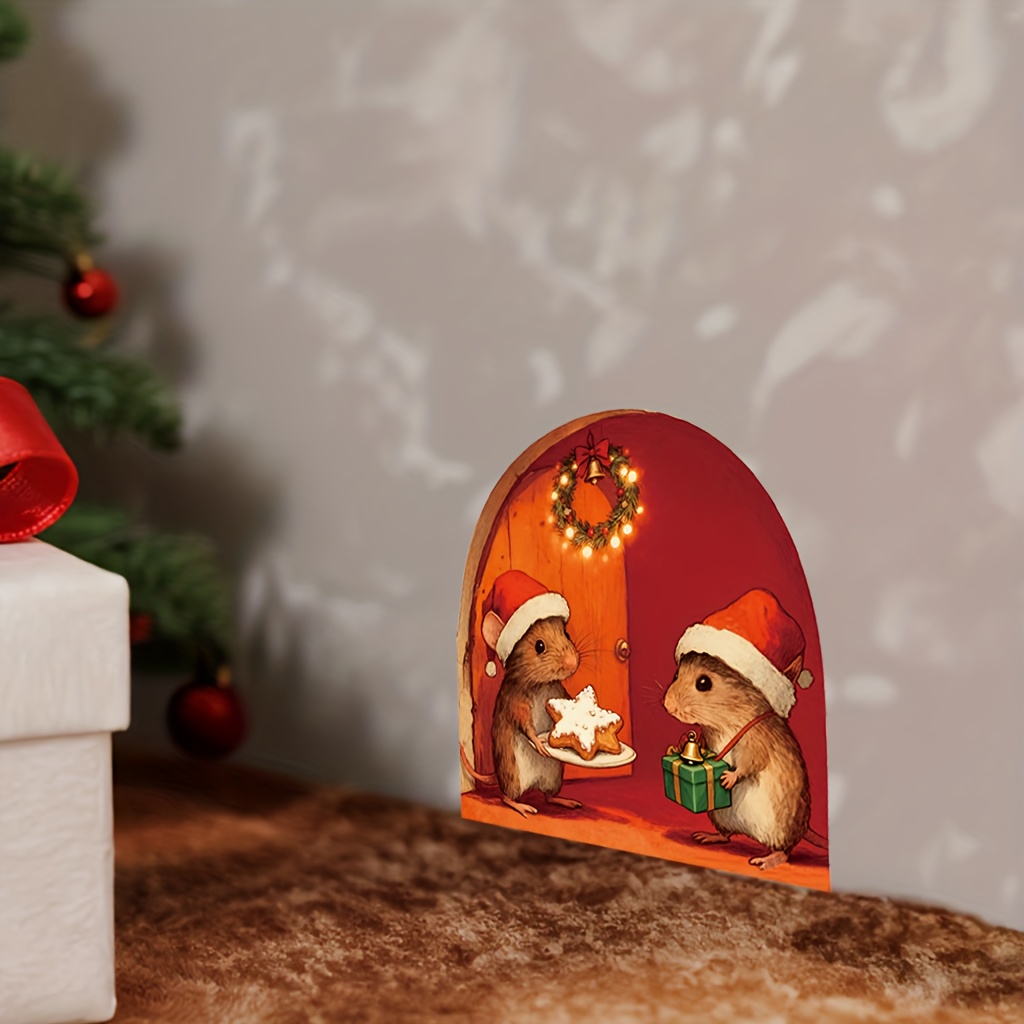 Şenlikli Noel Fare Deliği Duva - Baby Nursery Mural Wallpaper incelemesi ve fiyatı