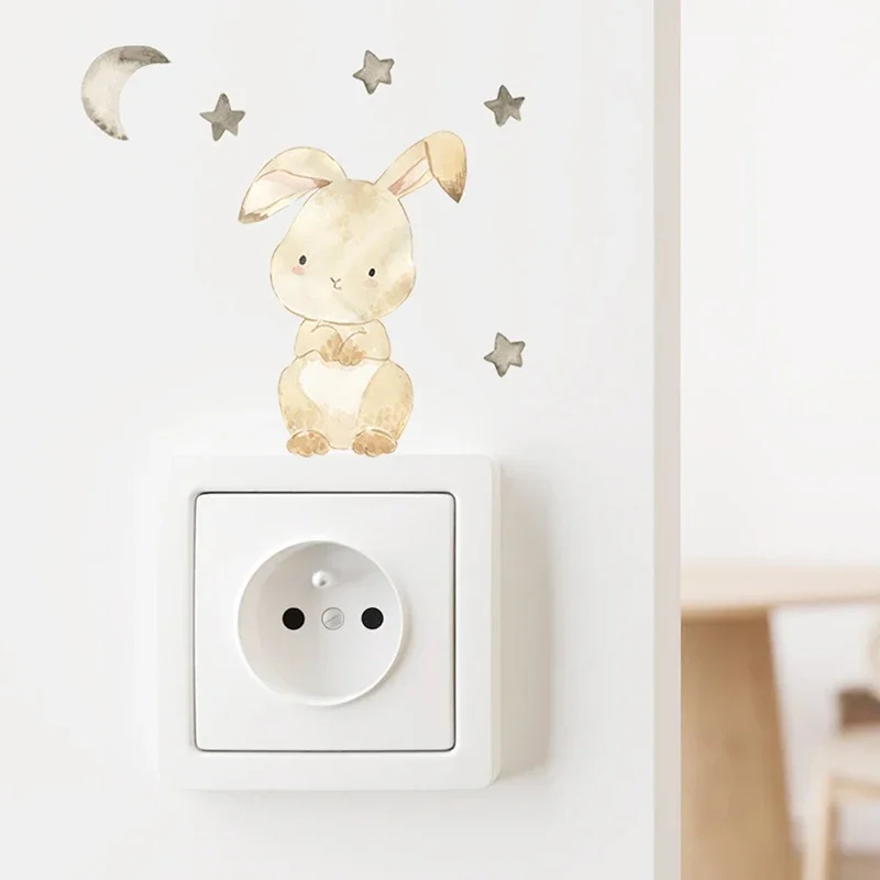 1/2/4/6 takım karikatür hayvan - Baby Nursery Decals incelemesi ve fiyatı