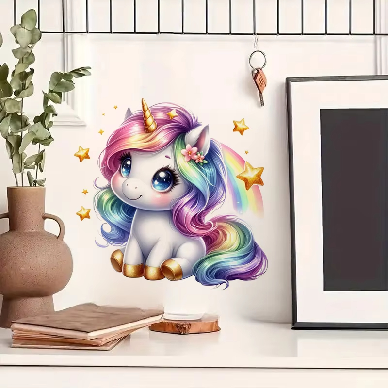 Sevimli Gökkuşağı Unicorn Duva - Baby Nursery Mural Wallpaper incelemesi ve fiyatı