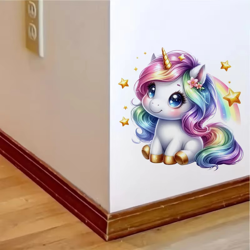 Sevimli Gökkuşağı Unicorn Duva - Baby Nursery Mural Wallpaper incelemesi ve fiyatı