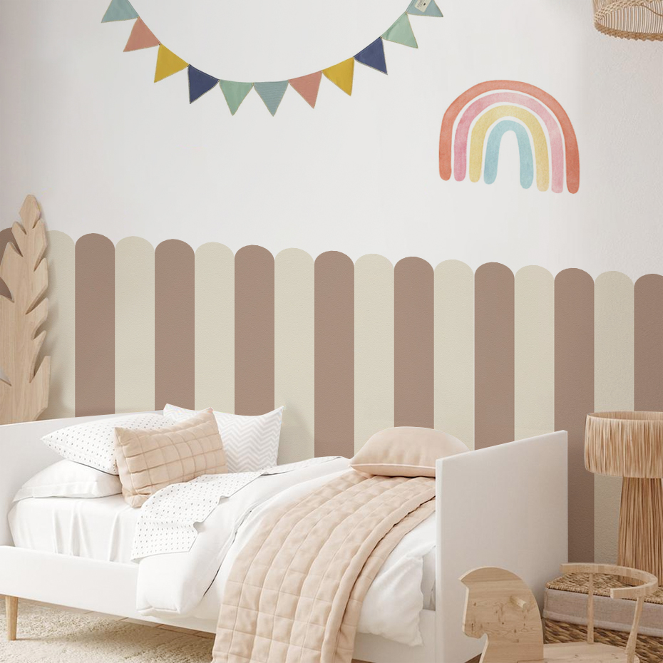 Çok renkli Dikey Çizgili Ark D - Baby Nursery Decals incelemesi ve fiyatı
